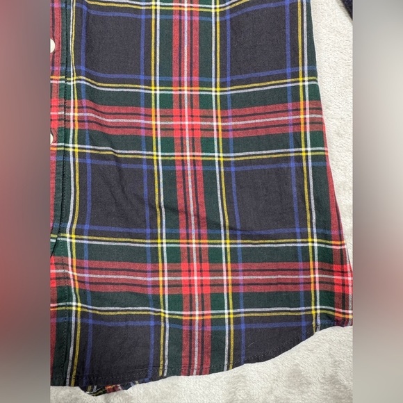 J.Crew Factory The Perfect Shirt Tartan Plaid 100% Cotton Button Front Top M - Picture 12 of 15